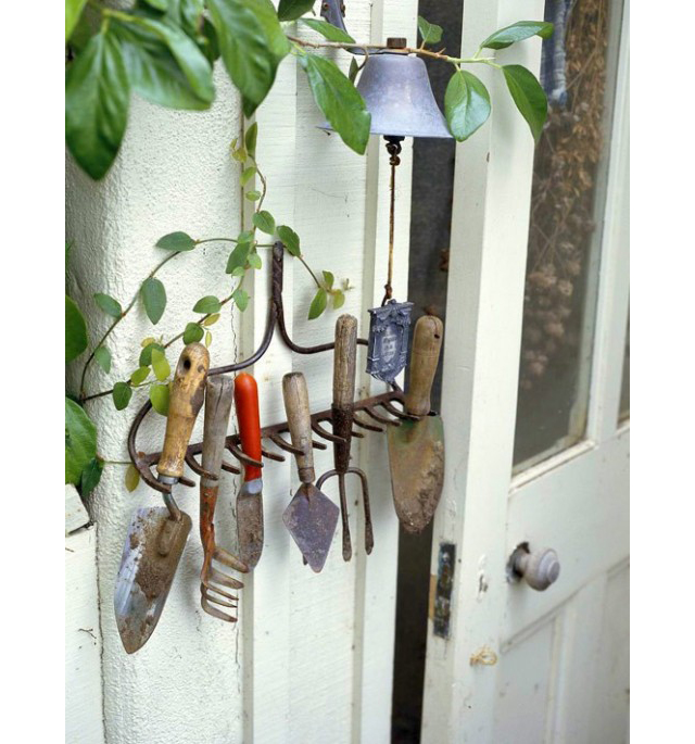 Garden Rake Repurpose